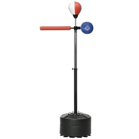 Free Standing Boxing Bag with Stand, Punching Speed Bag Reaction Bar Challenge with Suction Cups, 64-81in Adjustable Height for Teenagers and Adu (Title: Default Title)