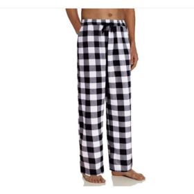Women's Stretch Plaid Casual Pants With Pockets (Option: White-XL)